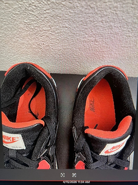 Nike Air Max 90 Black Croc Infrared 725235-006 US 11 Excellent condition. main image 8